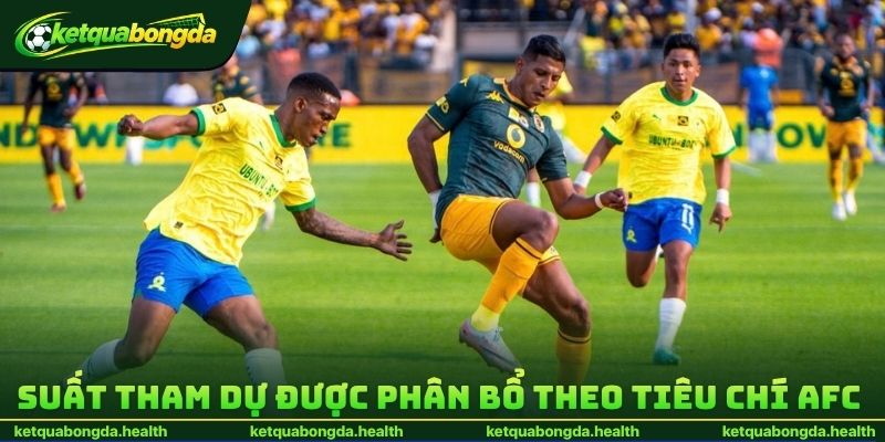 Suất tham dự được phân bổ theo tiêu chí của AFC